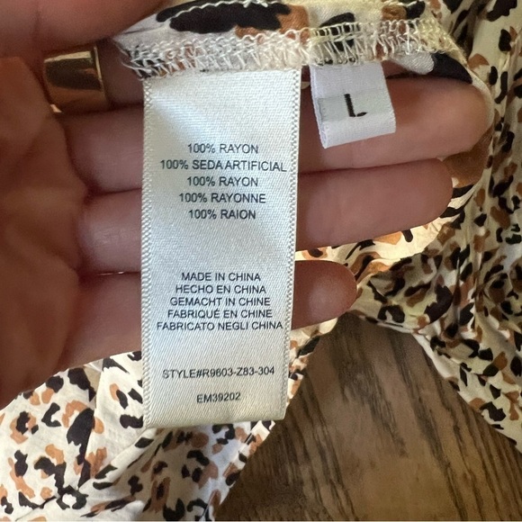 cloth & stone anthropology: Cream, Light Brown, Black Button Down Collared Top - Picture 8 of 10